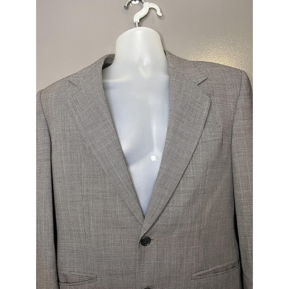 Missoni EXAMPLE Suit Jacket Mens 40 Gray Check Two Button Lined Business Italy